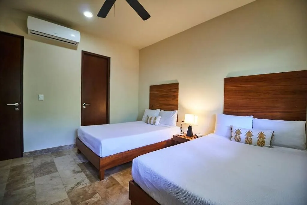 Zen Oasis Swim Up Condo Pool W Tiki Hut Bar + Gym Tulum Mexico