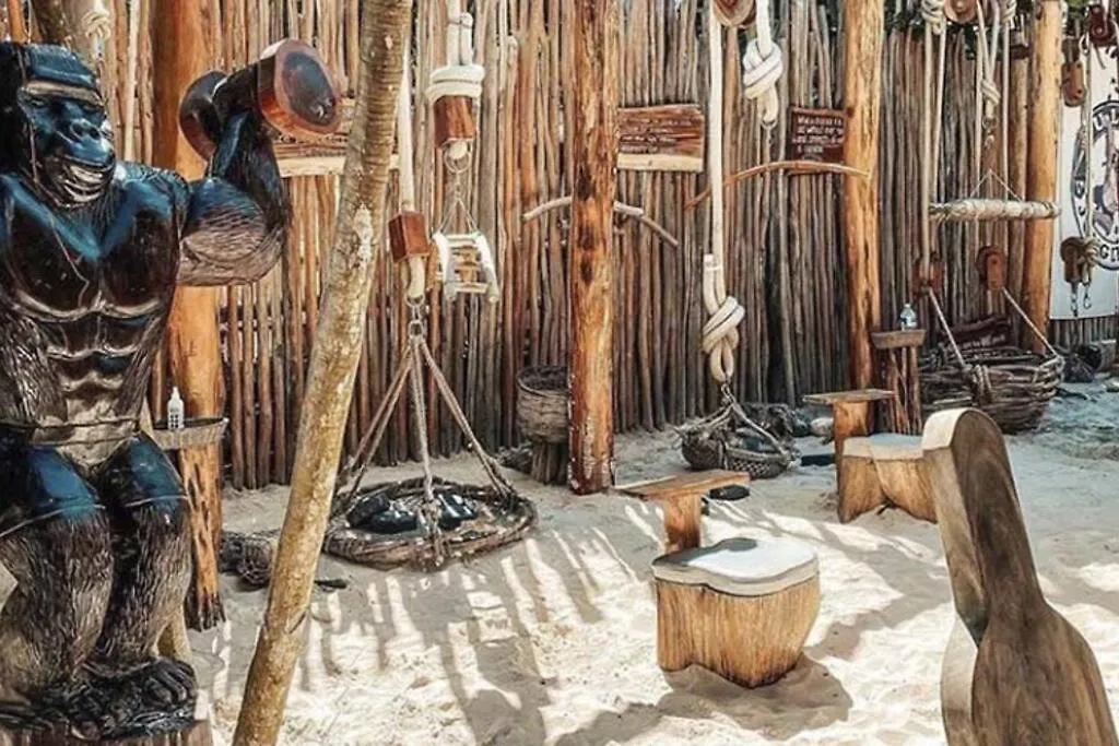 Zen Oasis Swim Up Condo Pool W Tiki Hut Bar + Gym Tulum