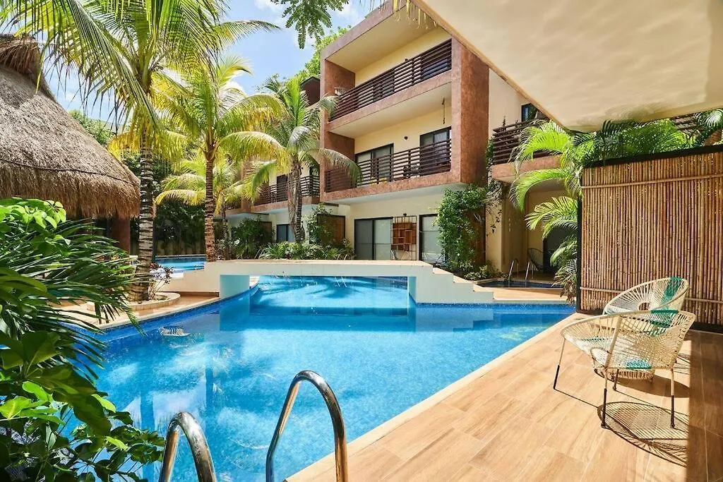 Apartment Zen Oasis Swim Up Condo Pool W Tiki Hut Bar + Gym Tulum